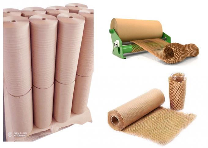 Customized 30m Honeycomb Paper Wrap Roll For Gift Packing